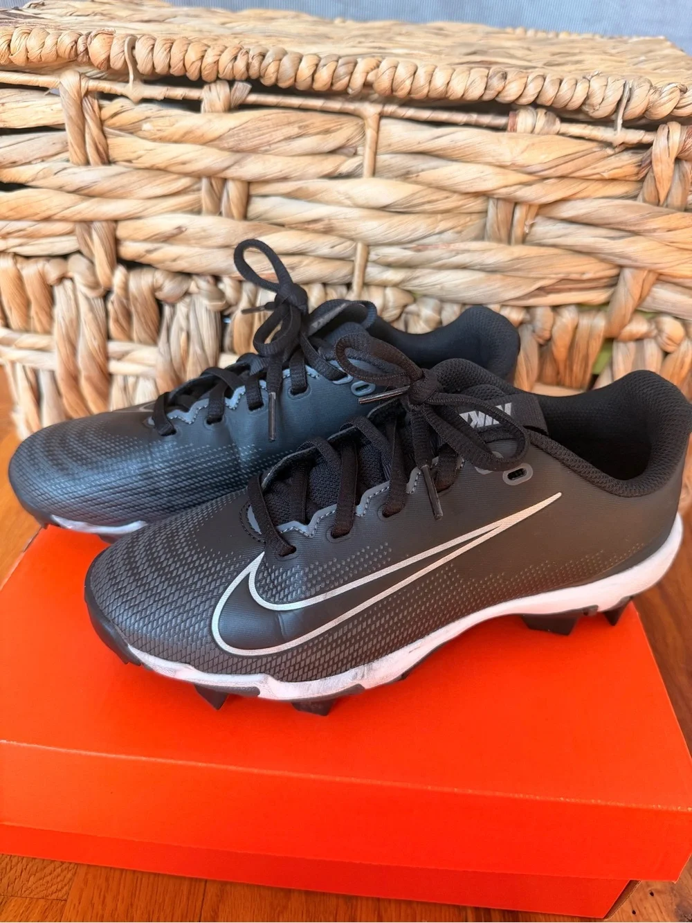 Nike Black and White Cleats